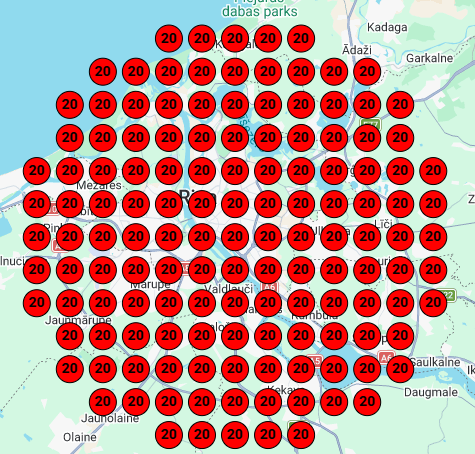Before local visibility preview map